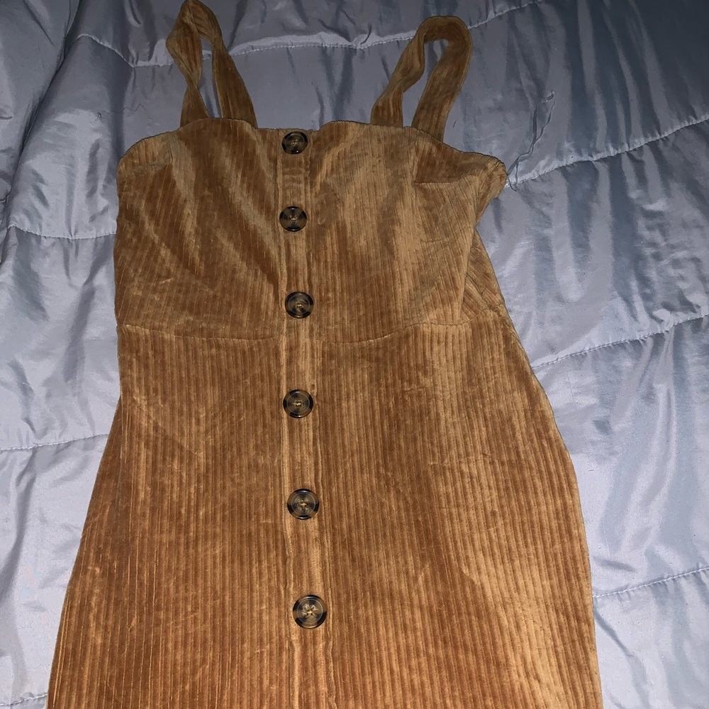 Brown Corduroy Dress